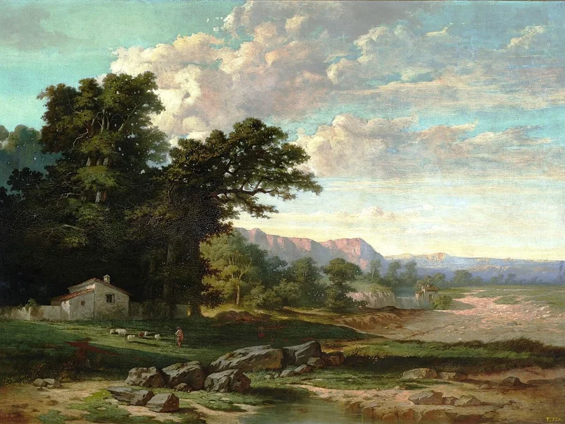 1817-Cosme Algarra y Hurtado - Paesaggio